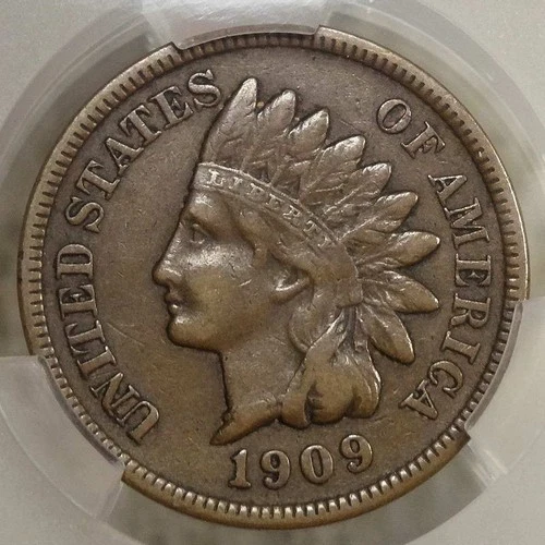 1909-S Indian Cent, Extremely Fine, CACG XF-40, Key Date