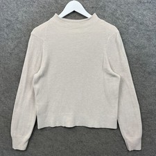 Lululemon Jumper Womens Medium Beige Pullover Sweatshirt Knit Crewneck Sweater