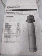 ProSelect PSWFUC100 3/8" Push Fit Under-Counter Faucet Filter
