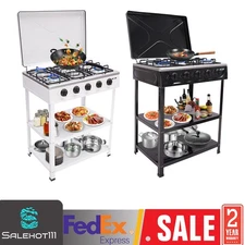 5-Burner 2.5KW Portable Camping Natural Gas Stove Outdoor Cooking Gas Stove