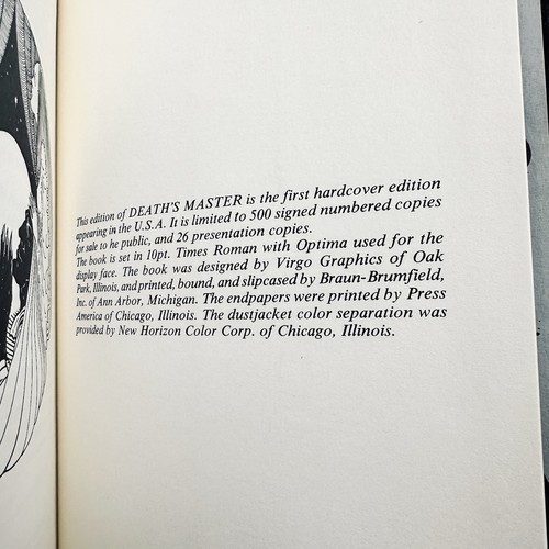 Death’s Master *SIGNED, Ltd #154/500 • 1st Edition, First Printing • Tanith Lee - Bild 11 von 15
