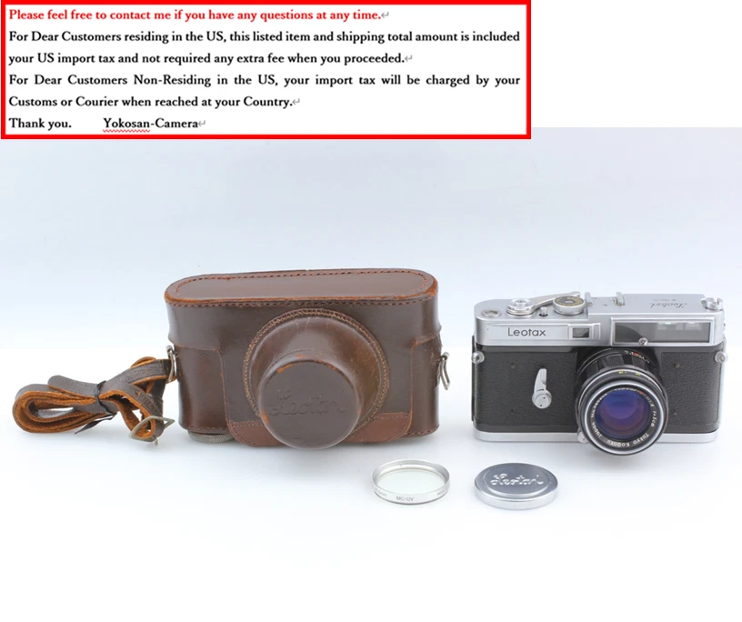 Vintage 500 unit【N. MINT w/Filter】LEOTAX Model G Topcor S 5cm F/1.8 from JAPAN - Image 4 of 4