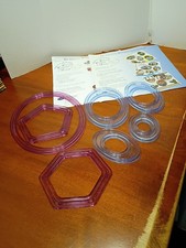 LOT of 7 Creative Memories CUSTOM CUTTING SYSTEM MATS Templates PATTERNS Ovals