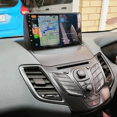 A-SURE 9" Android 14 Car Stereo Apple CarPlay GPS Headunit BT For Ford Fiesta 2009-2017