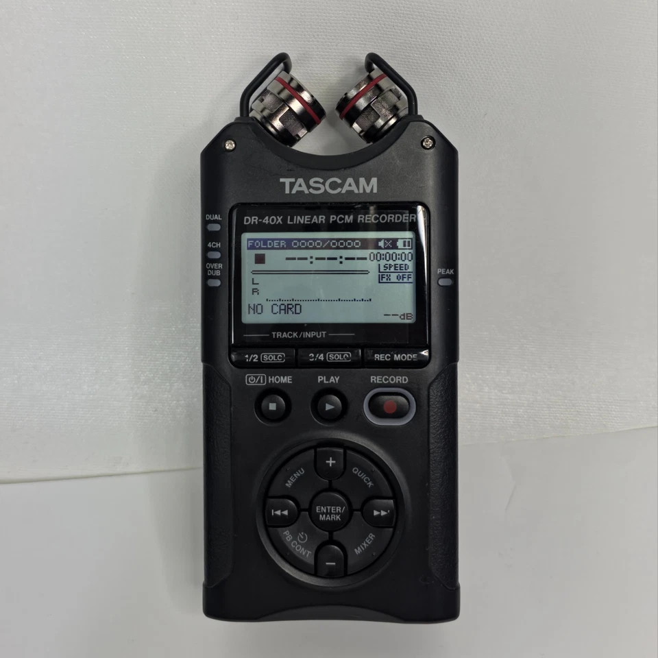 Tascam DR-40X Linear PCM Handheld Digital Audio Recorder
