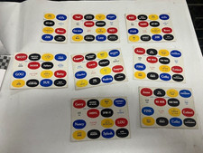 Vintage Scanlens mini Stickers 1968 7 1/2 sheets unused each approx 88mmx62mm