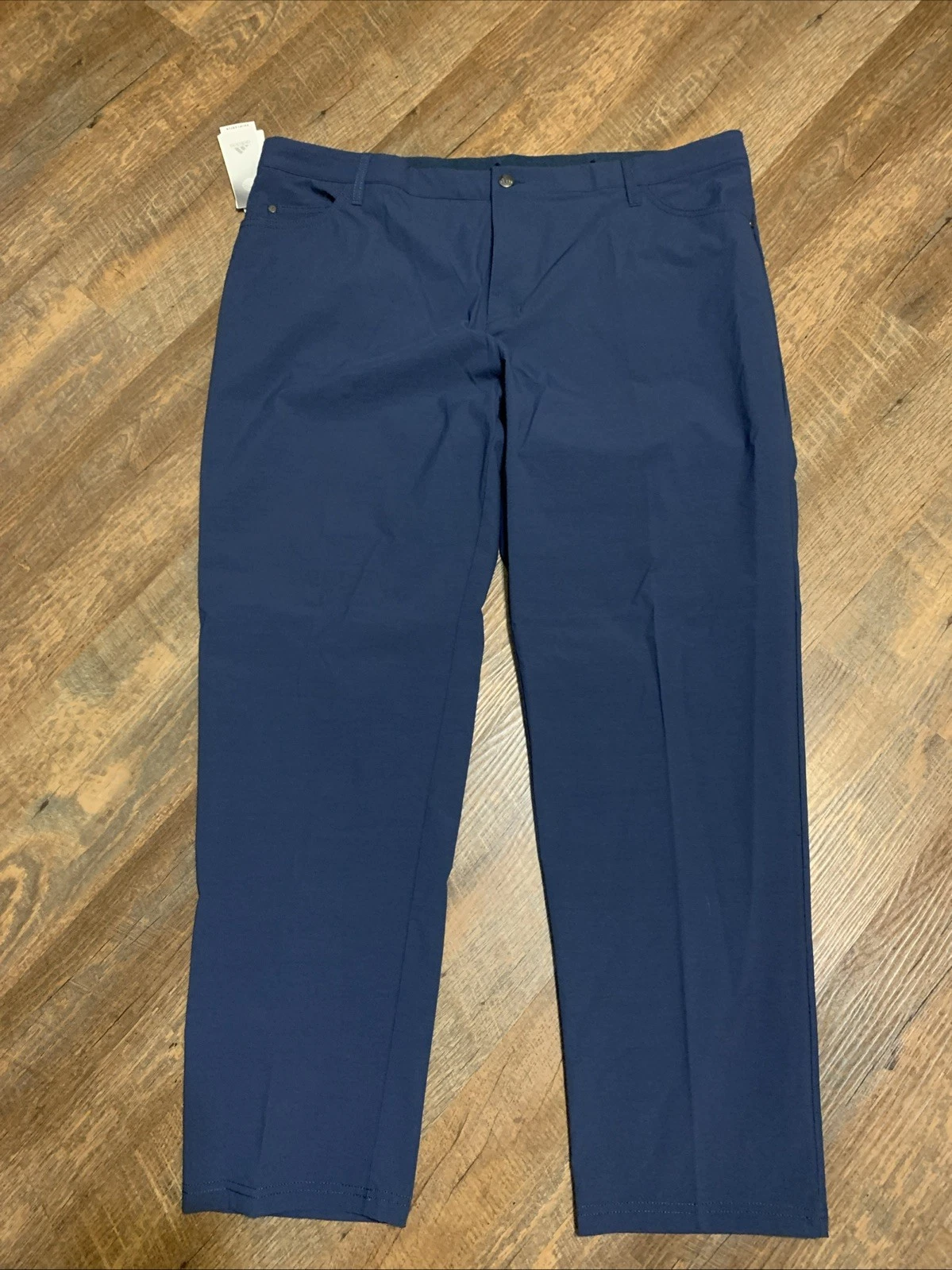 NEW Adidas Golf Mens Go-To 5 Pocket Pants Tapered Fit Navy 42x32