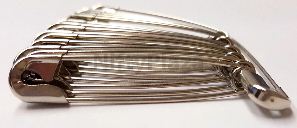 NiftyPlaza 1000 Extra Large Safety Pins Size 2" for Quilters Crafting Diapers - Image 2 of 4