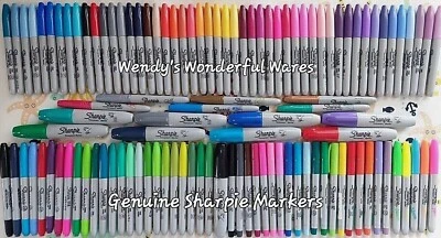 1x Sharpie Permanent Pen FINE/ULTRA FINE/BROAD/FLUORESCENT/MINI/TWIN END - 100+