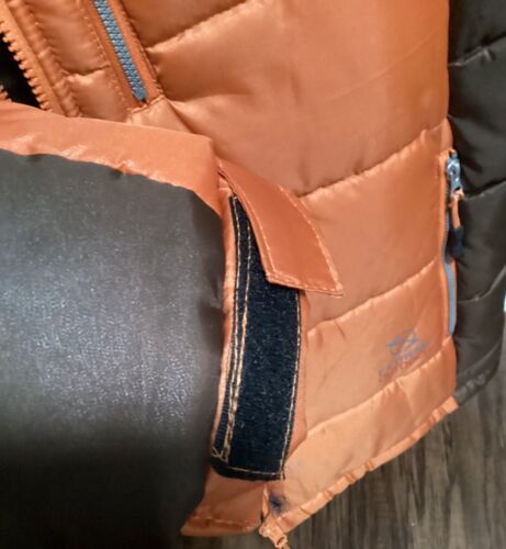 Everlast Mens Large Orange/Brown Fleece Lined Jacket New with Tags - Picture 4 of 4