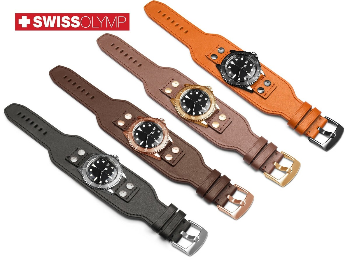 BUNDOK - さすけ For SEIKO Watch Genuine Leather BUND Strap Band BLACK