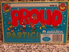 Carson-Dellosa Proud Participant Recognition Awards-30 Awards-8 1/2" X 5 1/2"New