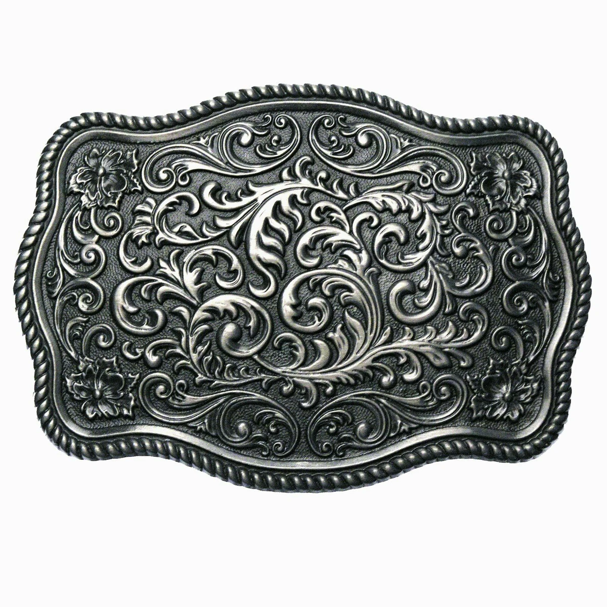 Fibbia Cintura Metallica Originale Western Rodeo – Toro E Cowboy Per Uomo, Colore Argento - Foto 2