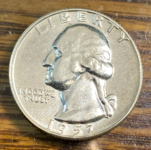 1957 Washington Quarter Original Blast White Gem+ Proof CHRC