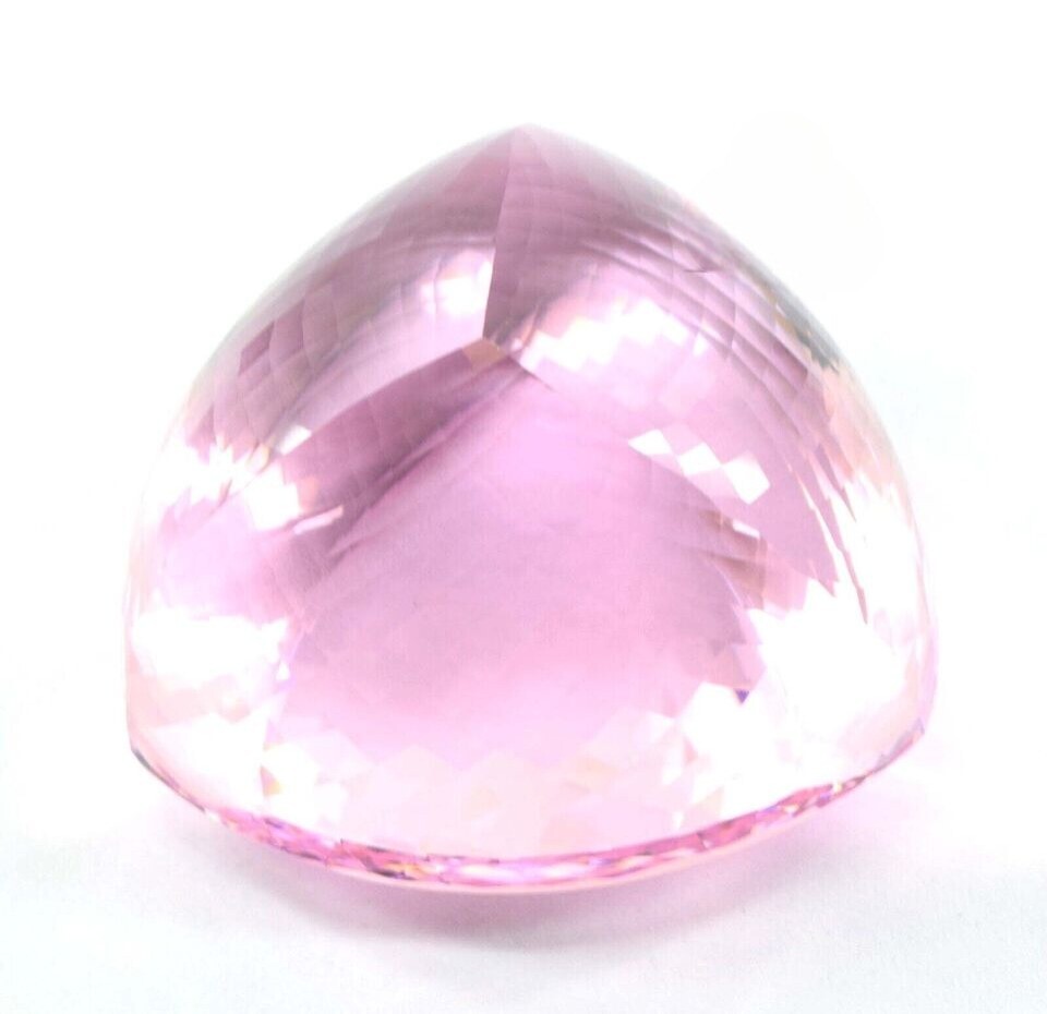 EGL Certified Natural 2000 Ct Big Size A+ Pink Topaz Trillion Cut Loose ...