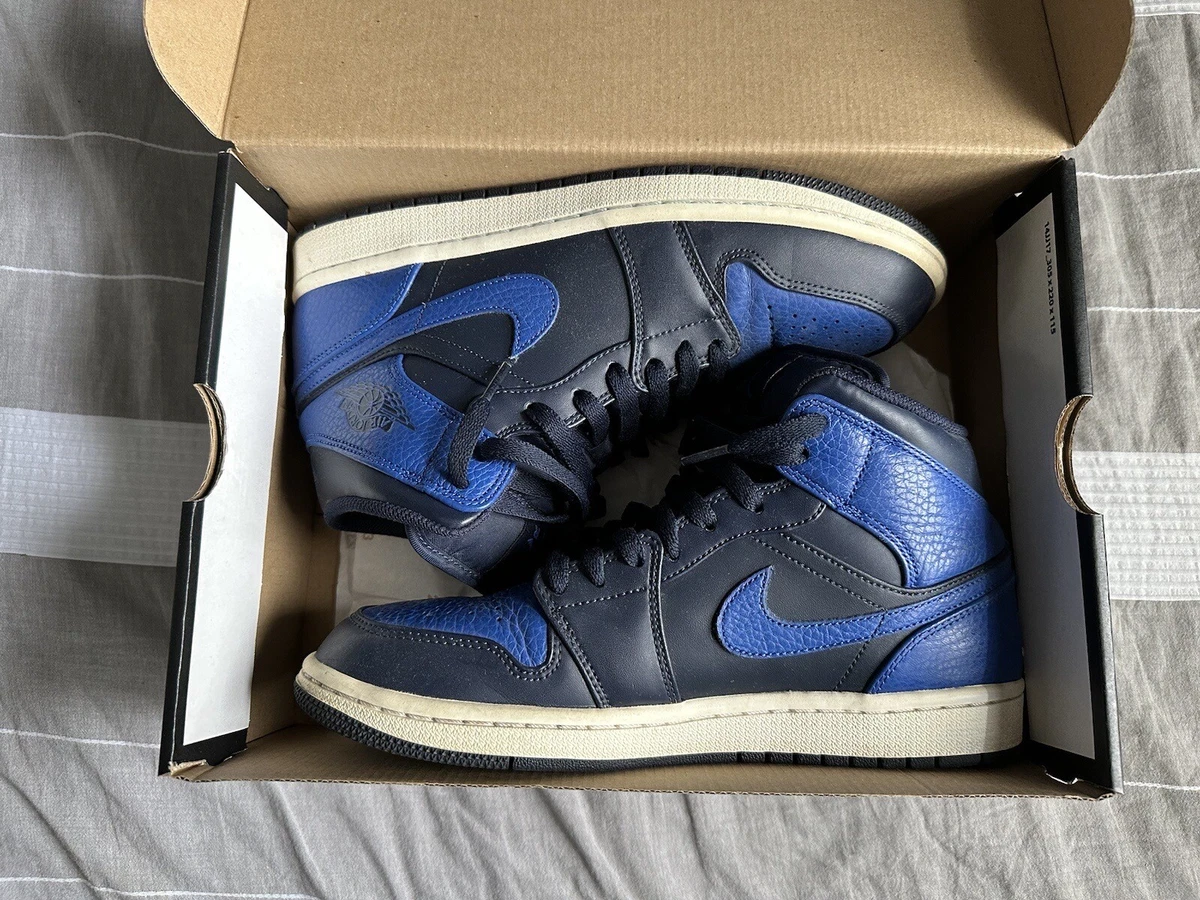 Jordan 1 Mid Obsidian Game Royal Size 8 w box eBay