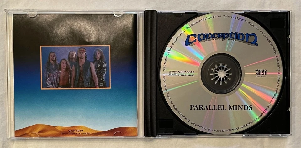 Conception - Parallel Minds (Japan CD w/OBI) Autographed by 4 band members Foto 3 de 4