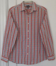 Button Front Dress Shirt Men's Size L Gap Premium Classic Fit Long Sleeve Casual