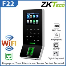 ZKTeco F22 Time Clock Biometric Clock 3000 Records Employee Attendance Machine