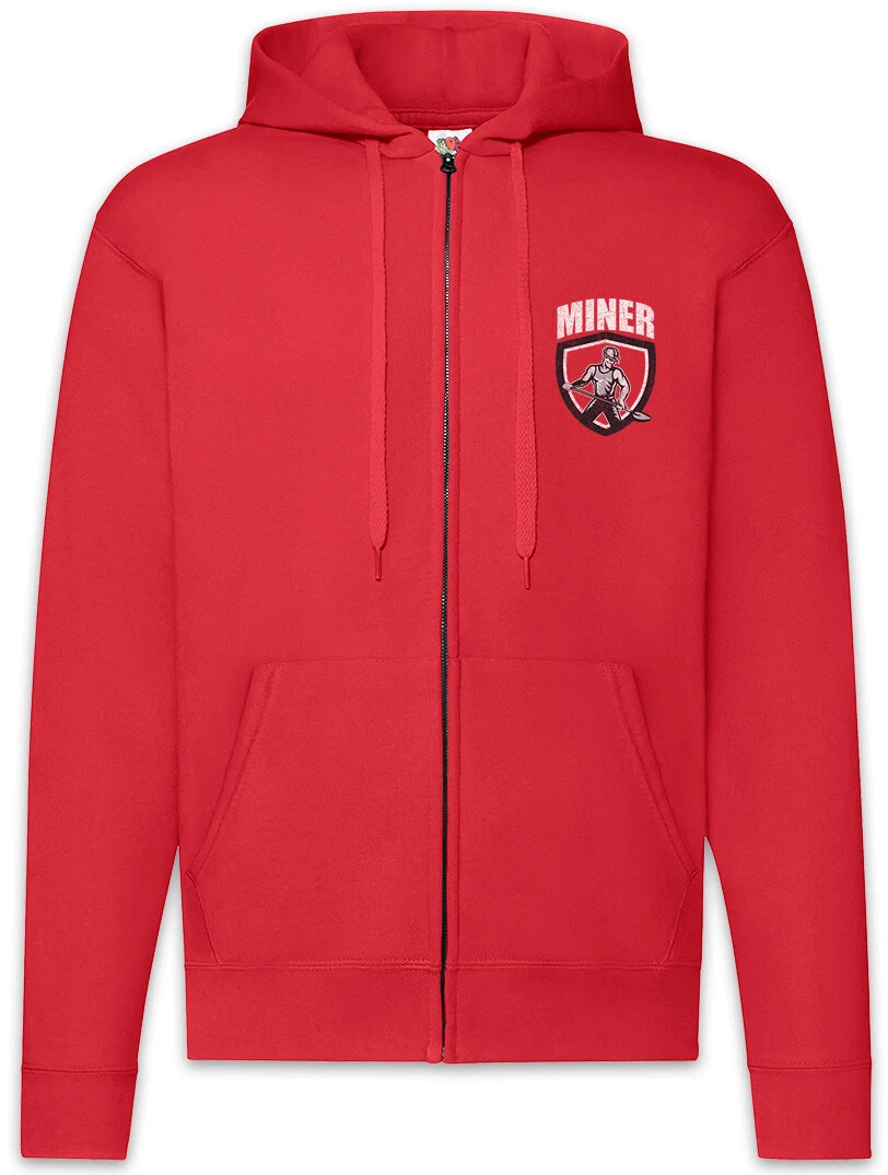 Miner II Zipper Hoodie Coal Mineworkers Mine Miners Mining Socialism Worker