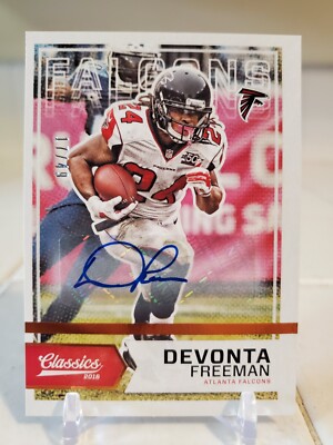 DEVONTA FREEMAN 2016 Panini Classics Autograph Auto Card #/49 ATLANTA FALCONS SP