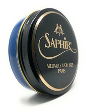 Navy - Saphir Medaille d'Or Pate de Luxe Shoe Polish Wax - 50ml Tin