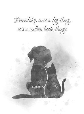 Freundschaft Zitat KUNSTDRUCK, Inspirierend, Freund Wandbild Geschenk, Freund Geschenk