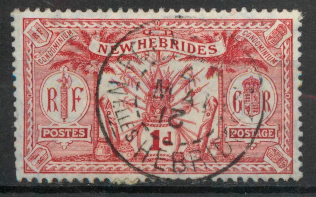 At the price of surprise New Hebrides 1911 1d Mult Crown CA SG C513 POS used 19 Popular products COMBINED