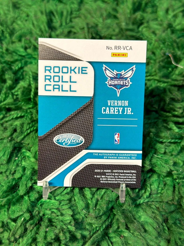 2020-21 Panini Certified Vernon Carey Jr. RC RR-VCA Auto Rookie Roll Call - Image 2 of 2
