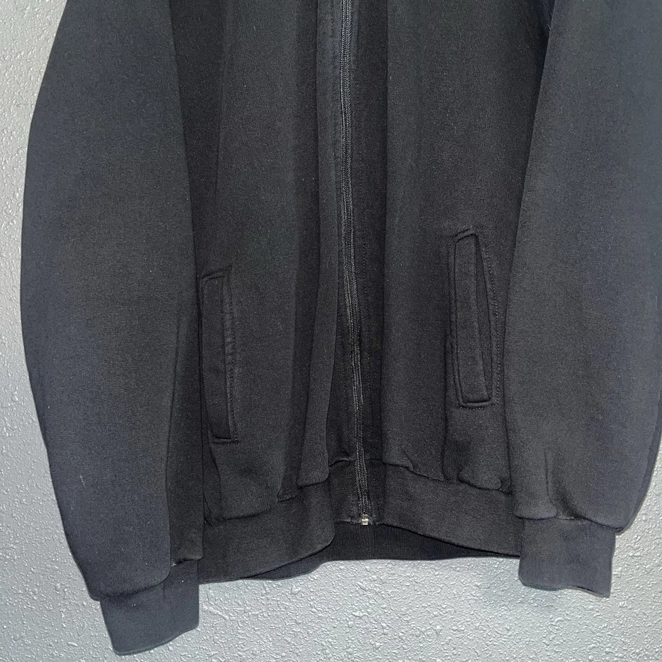 Chaqueta con Capucha Negra Cremallera Completa Vintage Embajada de Estados Unidos Bagdad Irak XL Logo Bordado Foto 3 de 4