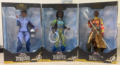 #ad Lot 3 Marvel Black Panther Wakanda Forever Dolls Fresh Fierce Okoye Nakia Shuri $44.00