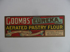 Antique Two Sided Bookmark With Advert For Coomb's Aerated Pstry Flour.