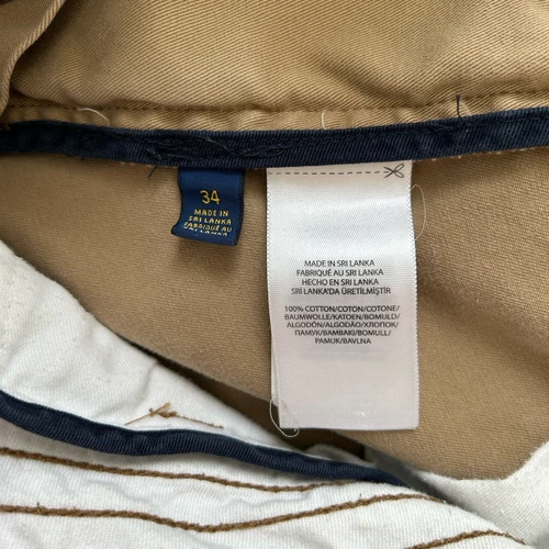 Polo Ralph Lauren Cargo Shorts Mens Sz 34 Cotton Utility Pocket Beige - Picture 16 of 18