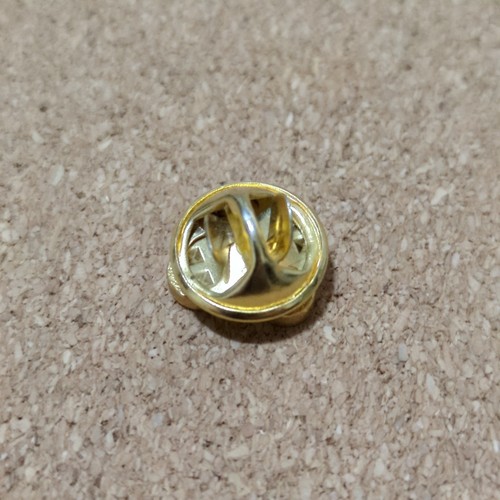 Vintage Hug Heart Gold Tone Lapel Pin Back - Picture 2 of 3