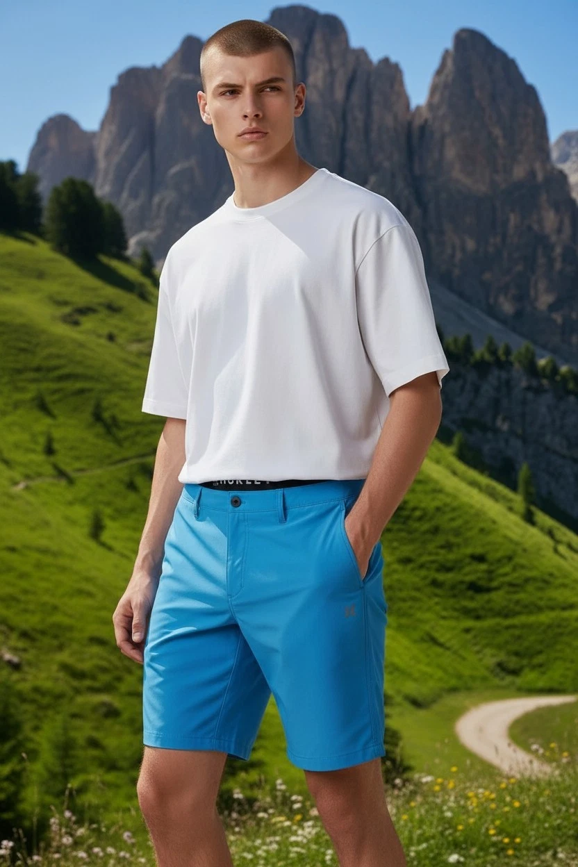 Hurley All Day Hybrid Golf Shorts Mens 38 Blue Quick Dry Reflective Stretch