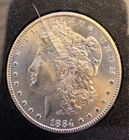 1884-CC Morgan Dollar GSA Holder CRACKED PLASTIC Vtg-90% Silver 0.77 Oz Art Coin