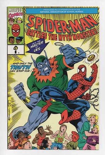 Spider-Man Battles the Myth Monster #1 (Marvel 1991) Saviuk Promotional RARE c