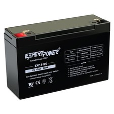 USED - ExpertPower 6V 12AH F1 AGM Rechargeable Battery TESTED
