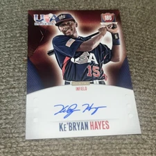 Ke'Bryan Hayes 2014 PANINI USA BASBALL BOX SET AUTOGRAPH CARD /499 Reds AUTO