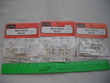 Lot of 3 Du-Bro 924 Micro Servo Mount, RC R/C Plane Airplane Boat Car