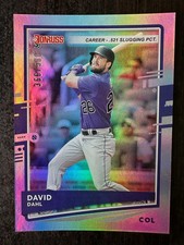 2020 Donruss David Dahl Foil Parallel #/500