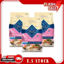 3 Bag Blue Buffalo Life Protection Small Breed Chicken&Brown Rice Dog Food, 5 lb