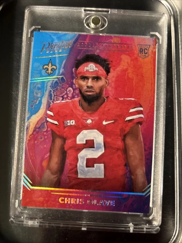 Chris Olave 2022 Panini Prestige Rookie Portraits SSP Saints Case Hit