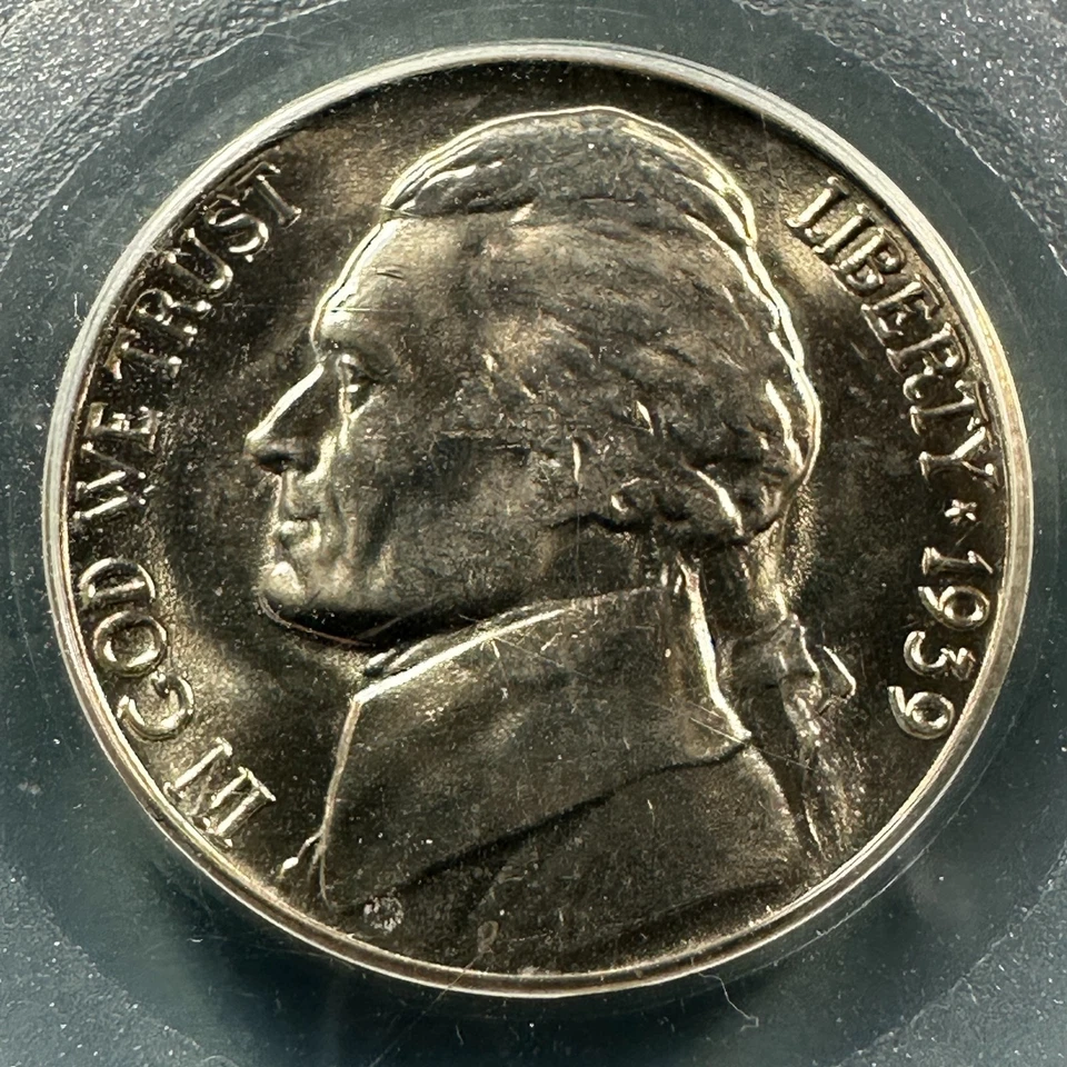 1939-D 5C Jefferson Nickel PCGS MS65, Old Green Holder (86705) - Image 3 of 4