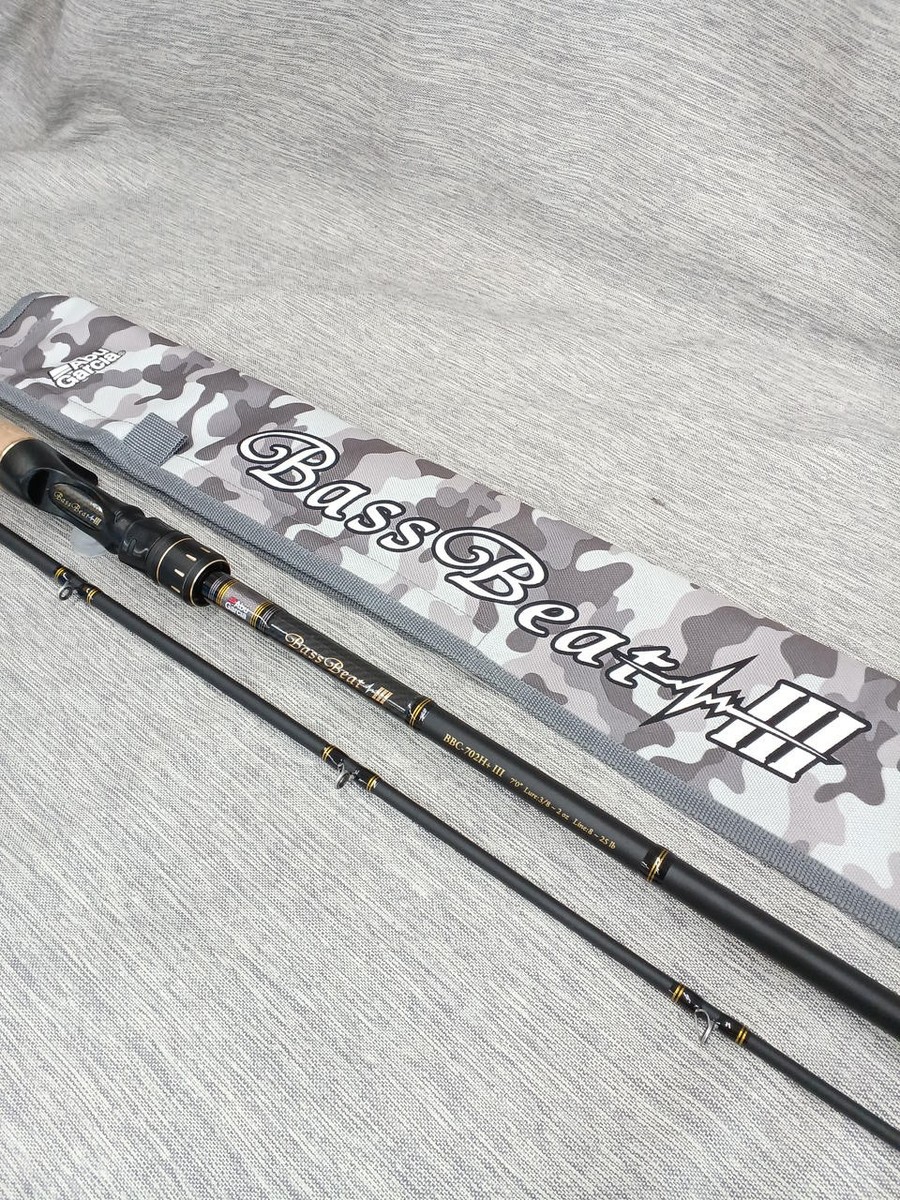 ロッド Abu Garcia Bass Beat III BBC-702H+III Abu Garcia Bass Beat III BBC-702H+ III Baitcasting Rod for