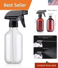10 oz BPA-Free Refillable Spray Bottle with Adjustable Nozzle for Versatile Use