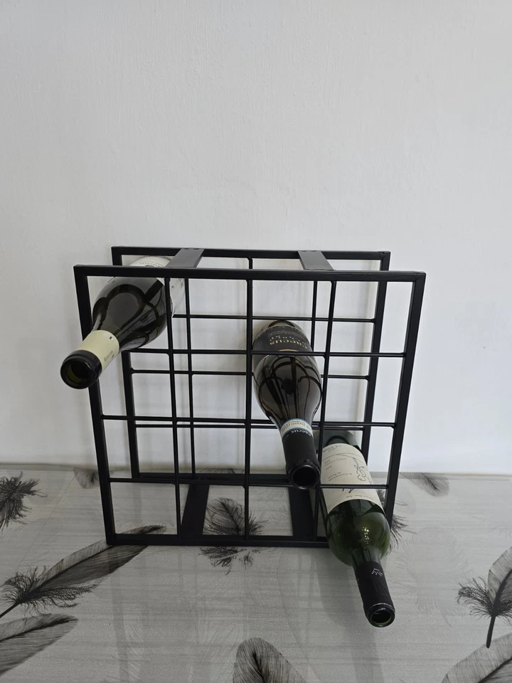 Portabottiglie vino espositore in ferro - Immagine 2 di 3