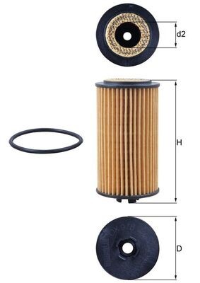 KNECHT OX 978D Oil Filter for OPEL,VAUXHALL