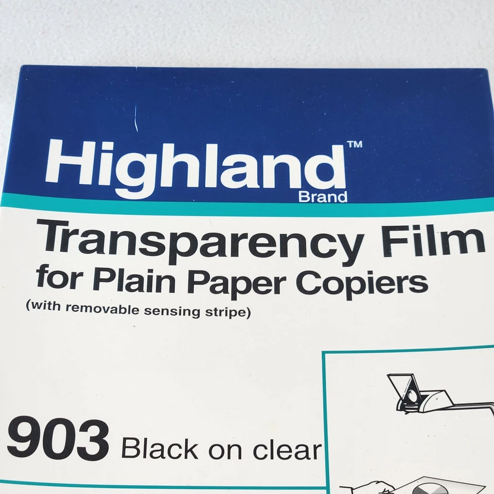 Highland ® 903 Transparency Film For Plain Paper Copiers 8.5x11" Open Box - Image 2 of 4