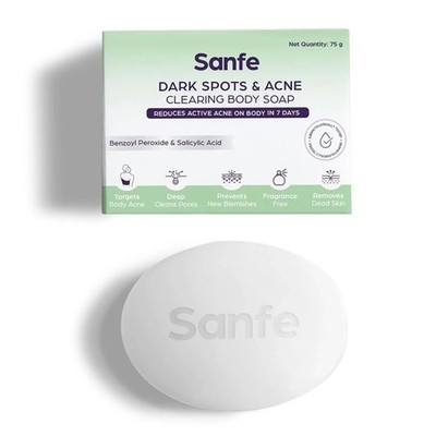 Sanfe Dunkle Flecken & Akne reinigende Körperseife (75 g)